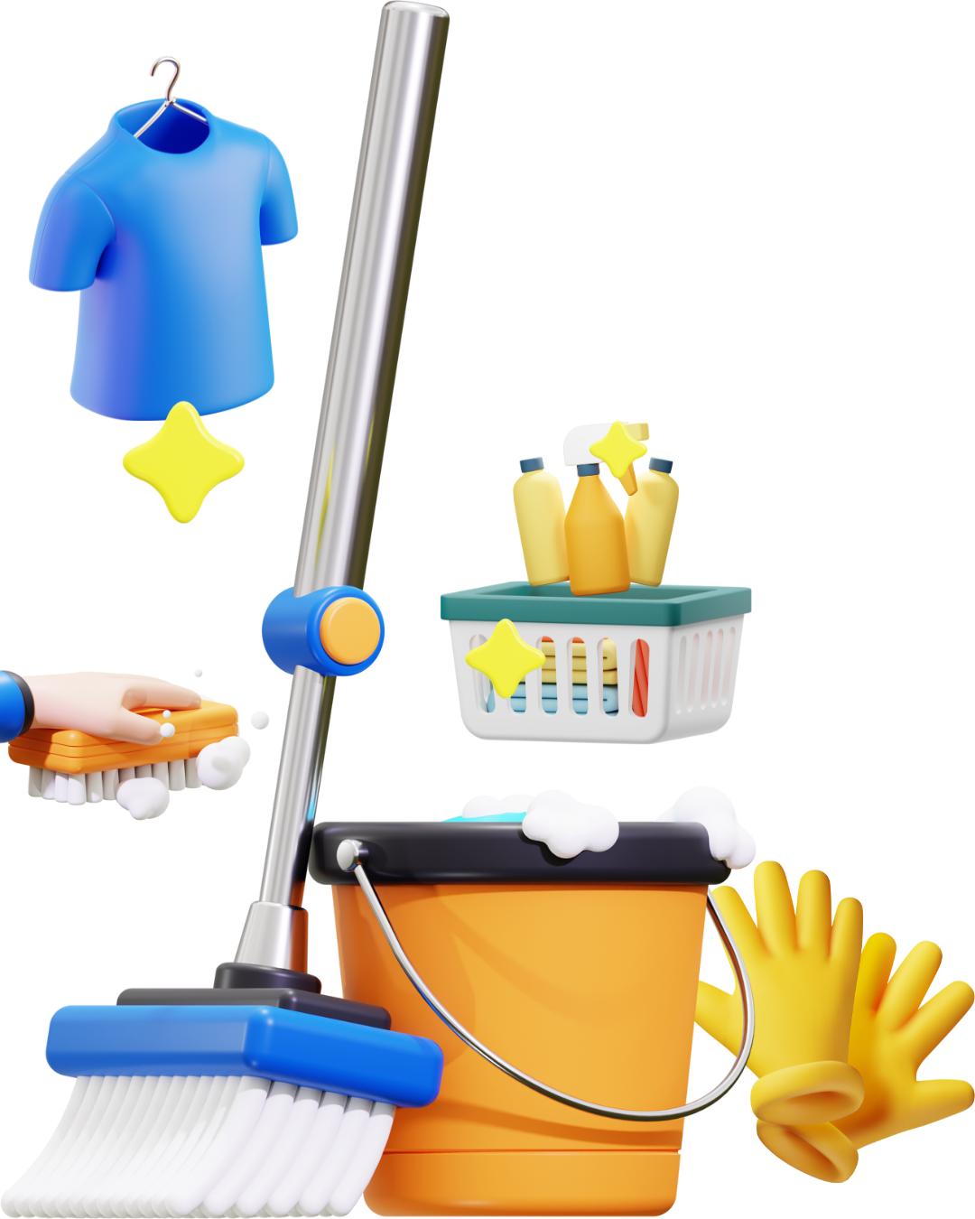 Lazy Hand Free Mop Butterfly Spinning Mop Lazy Home Cleaning