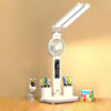 Lampe de Bureau Multifonctionnelle avec Ventilateur