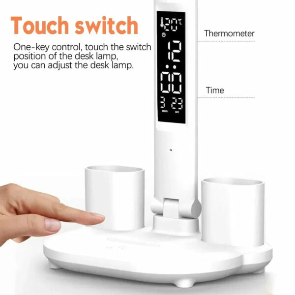 Lampe de Bureau Multifonctionnelle avec Ventilateur