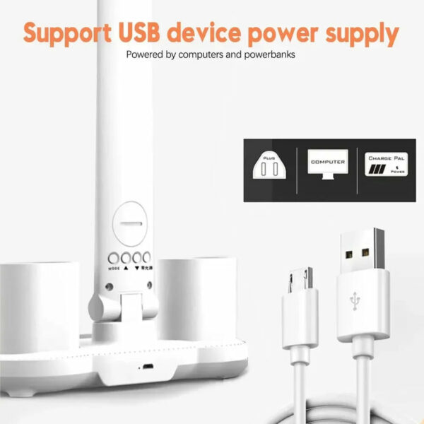 Lampe de Bureau Multifonctionnelle avec Ventilateur