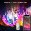 Lampe Musicale en Cristal LED avec Bluetooth & haut-parleur